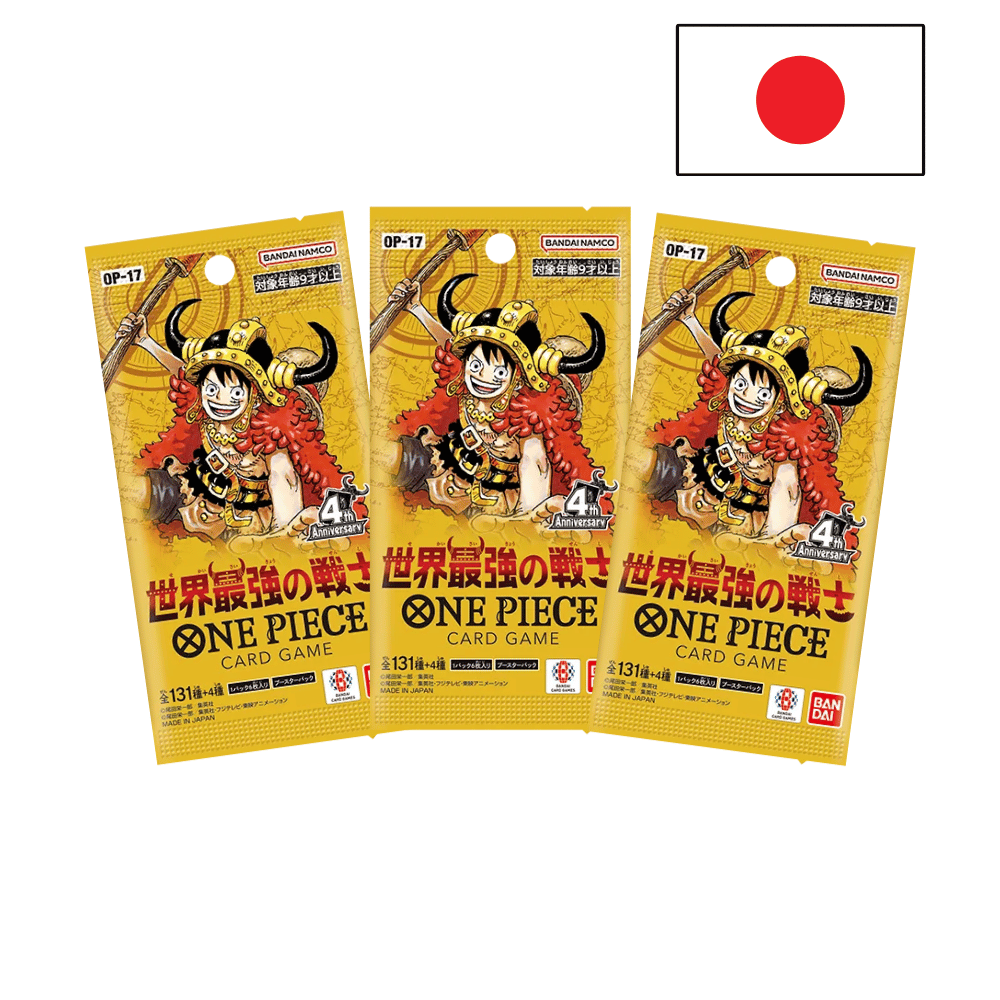 3x OP17 Booster - One Piece Card Game - The World's Strongest Warriors - [JAP]