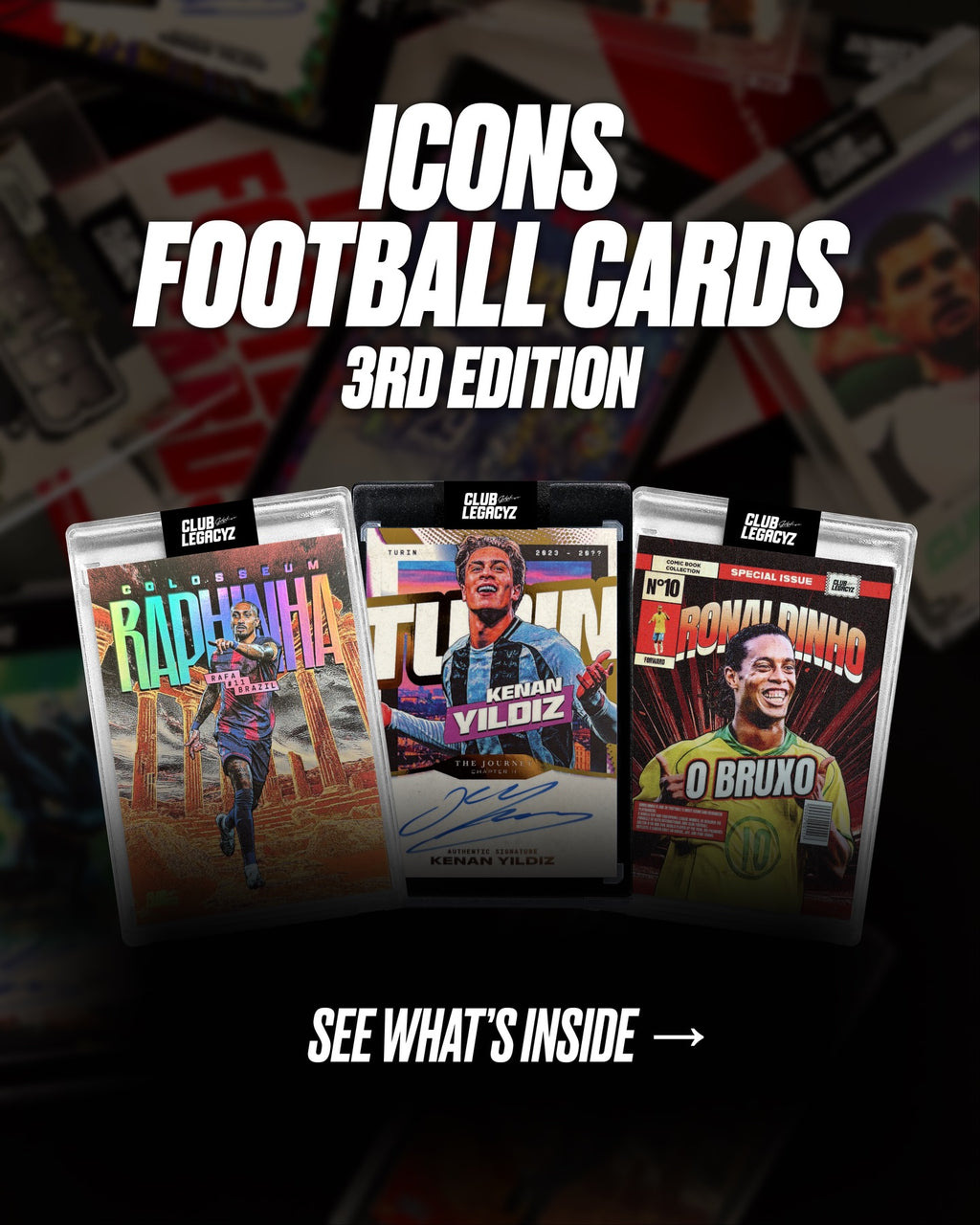 Club Legacyz 3rd Edition Minibox Icons Fußballkarten