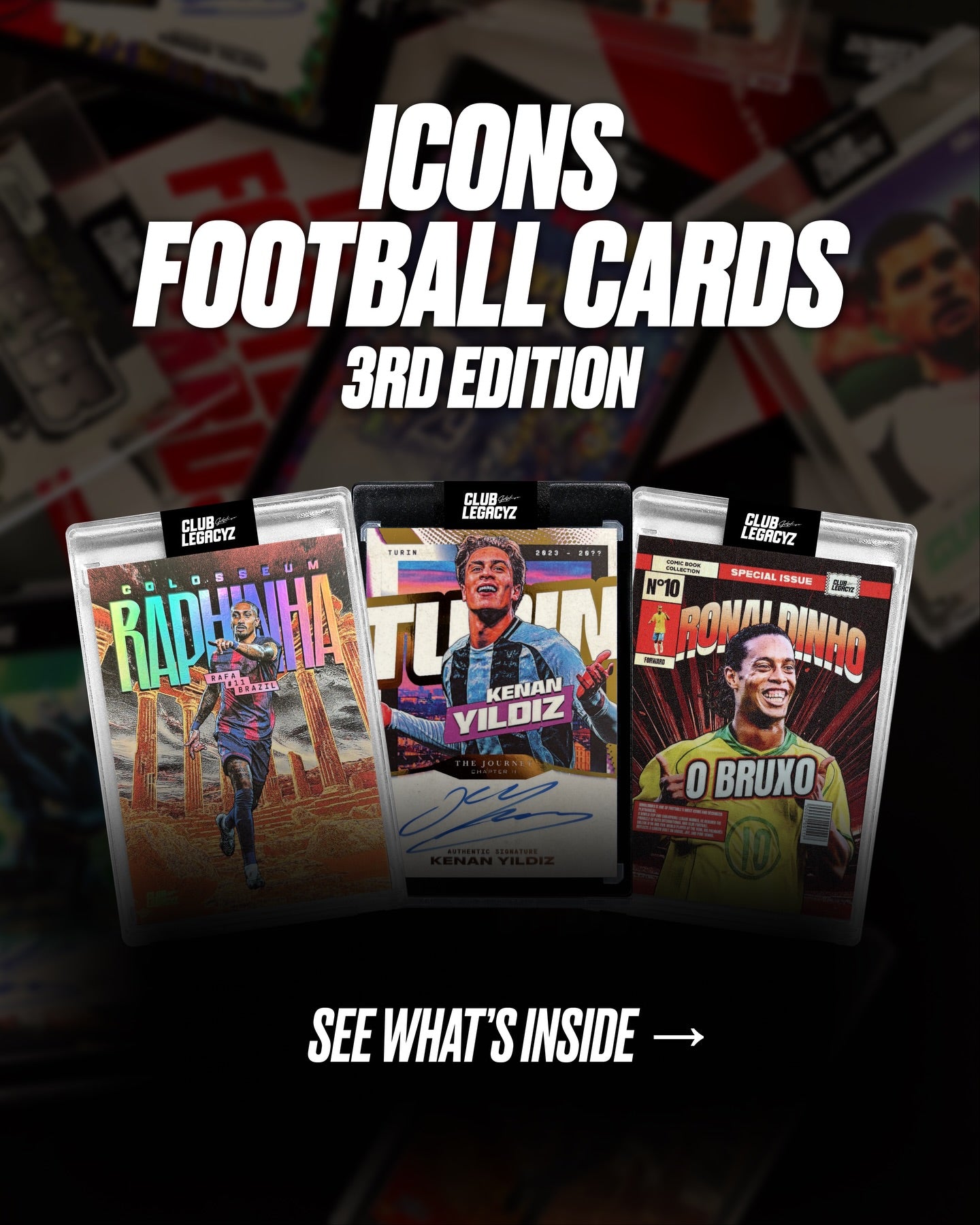 Club Legacyz 3rd Edition Minibox Icons Fußballkarten
