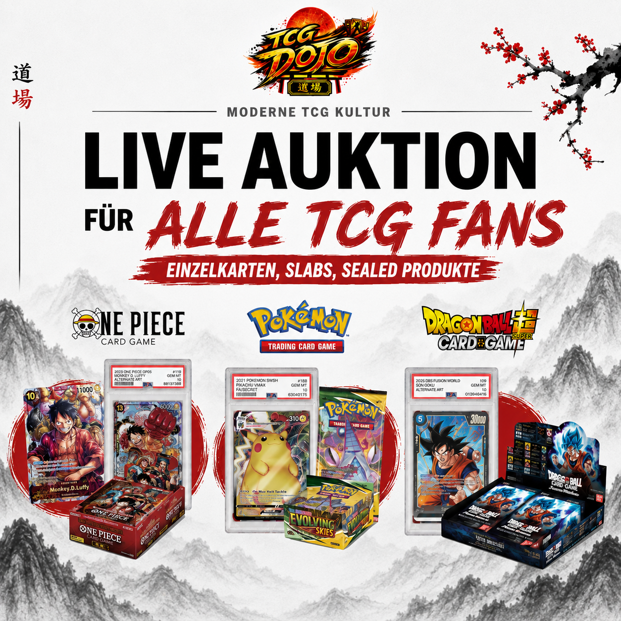 Trading Card Game Live Auktion