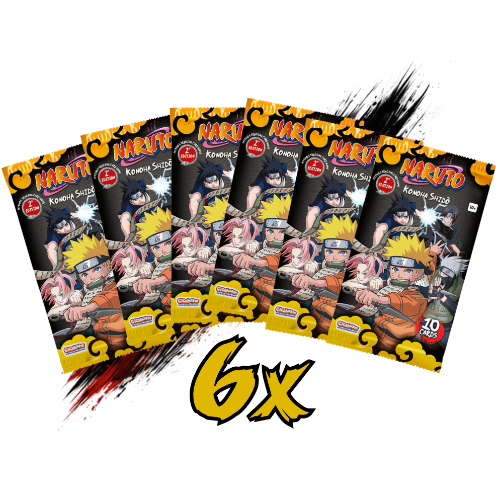 6x Naruto Mythos Set 1 2nd Edition Booster Packs [ENG]