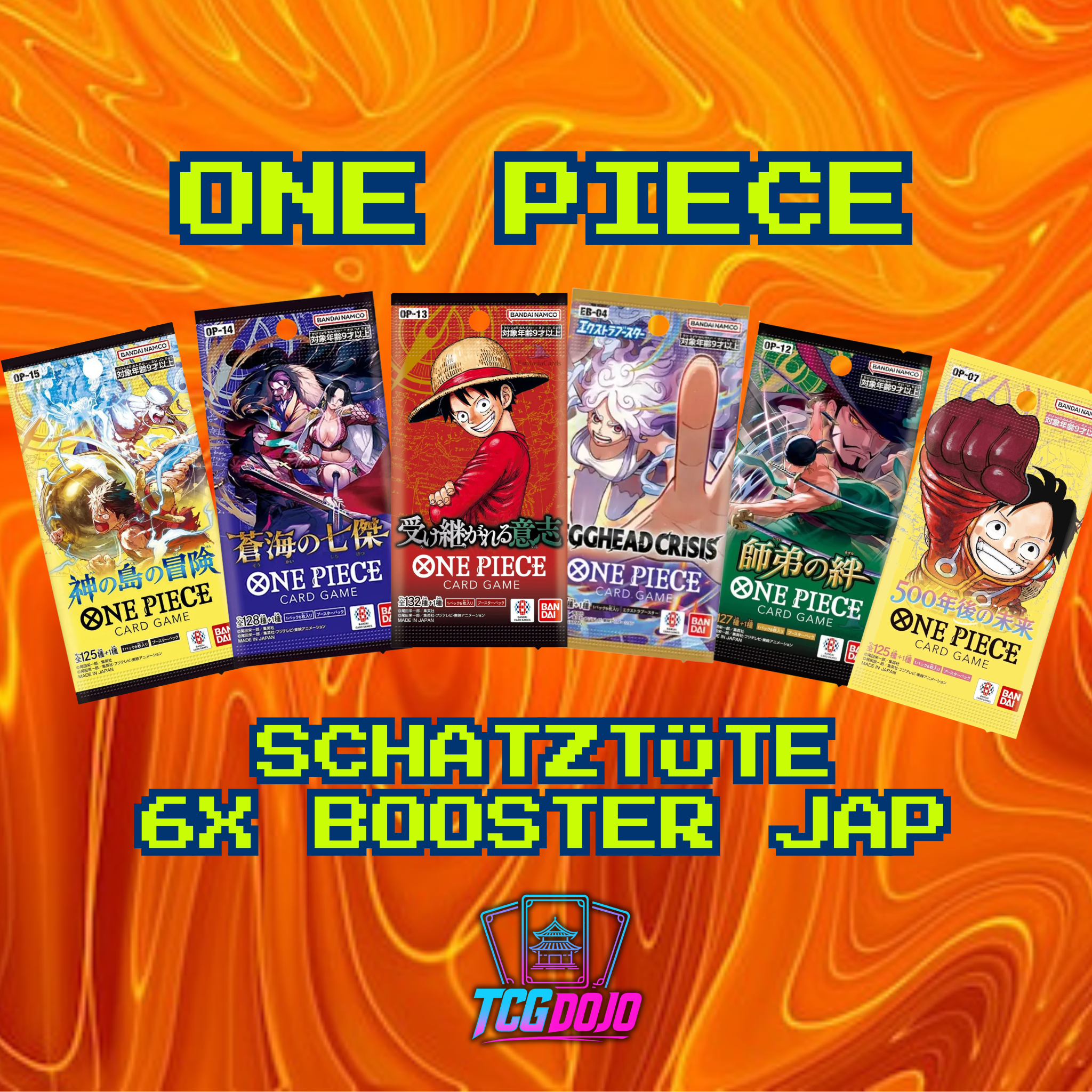 One Piece Card Game - Schatztüte -  6x Booster [JAP]