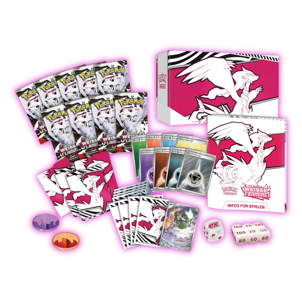 Pokémon Karten Karmesin & Purpur Weiße Flammen Top-Trainer-Box - Deutsch