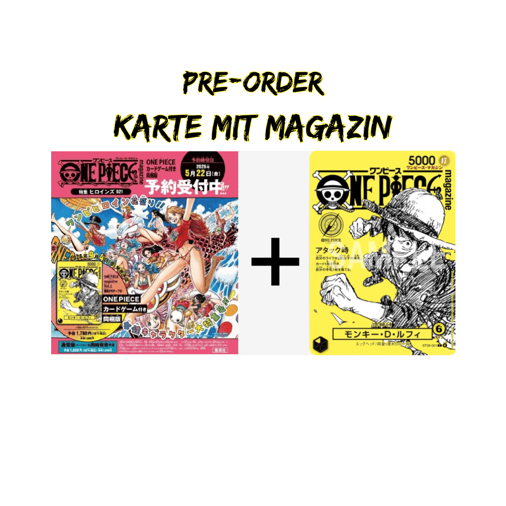 One Piece Magazine Vol. 21 Monkey D. Luffy ST29-001 Japanisch