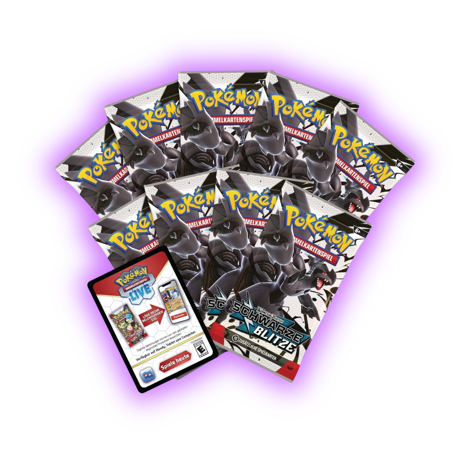 Pokemon Karten Karmesin & Purpur Schwarze Blitze Booster – Deutsch