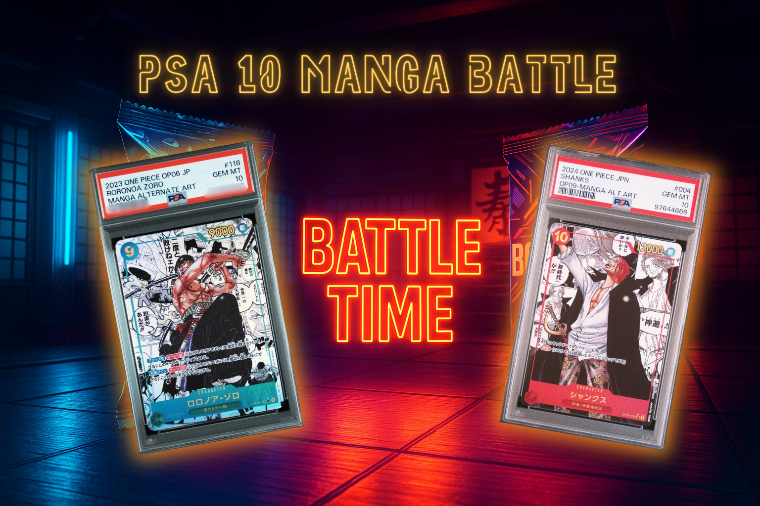 PSA 10 One Piece Game Card Manga Battle | TikTok Live Event