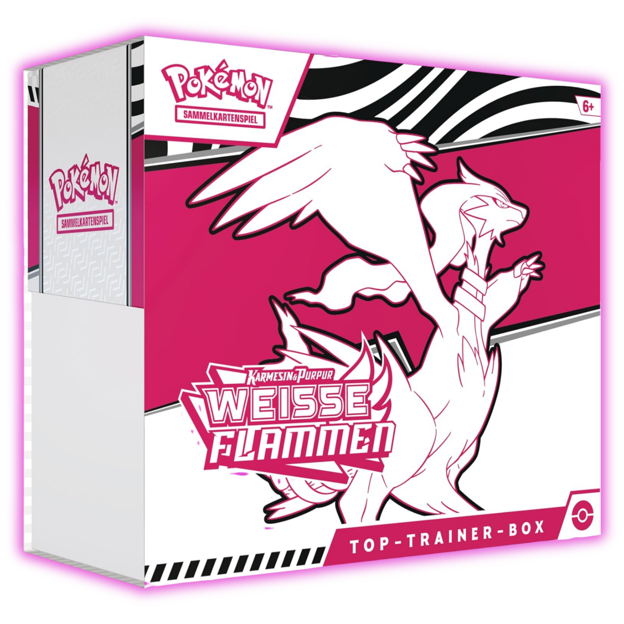 Pokémon Karten Karmesin & Purpur Weiße Flammen Top-Trainer-Box - Deutsch